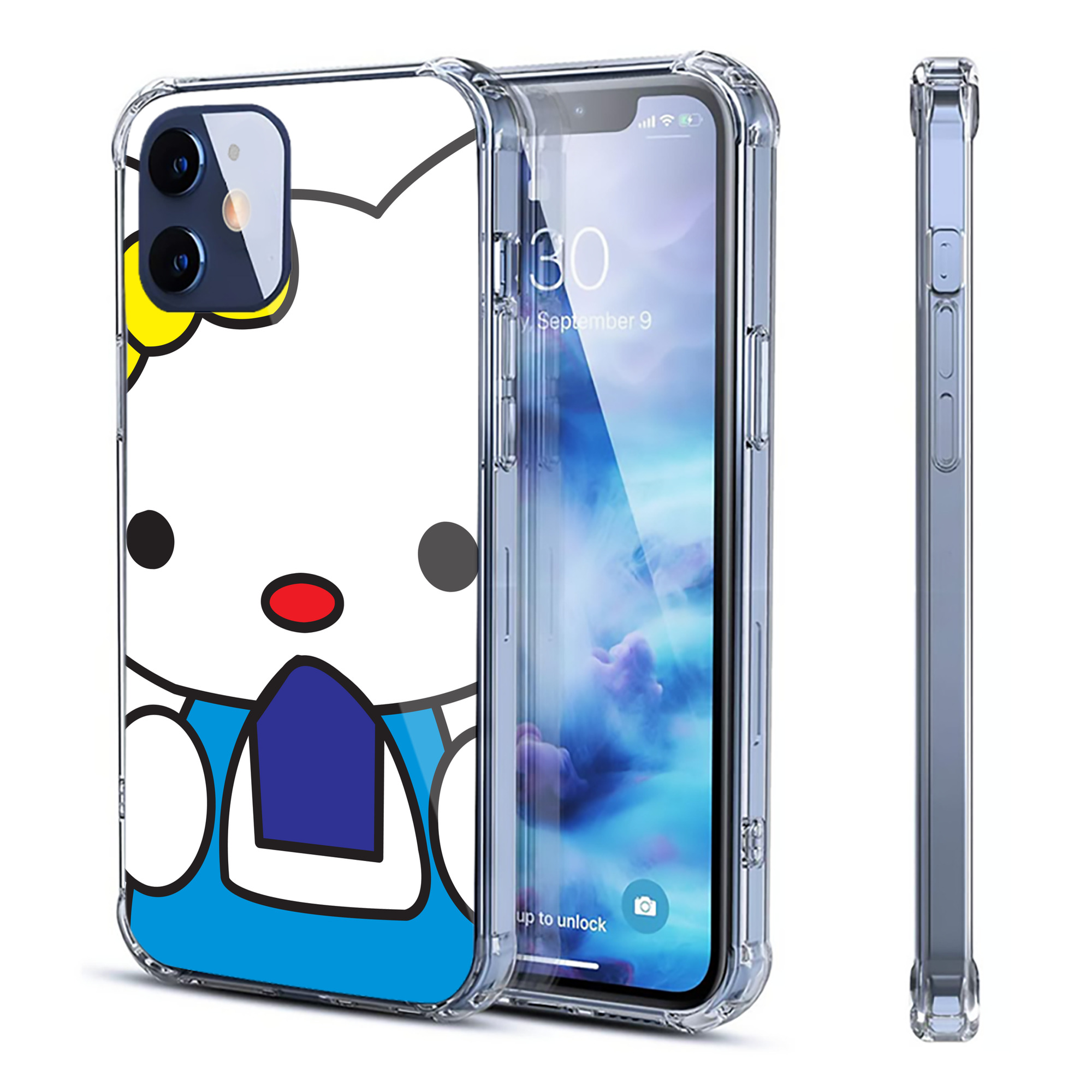 （画像用） Hello Kitty ハローキティ 【iPhone 12シリーズ対応】透明スマホケース（クリアソフトケース）